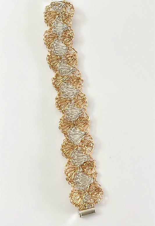 Espigas Doradas - Brazalete tejido
